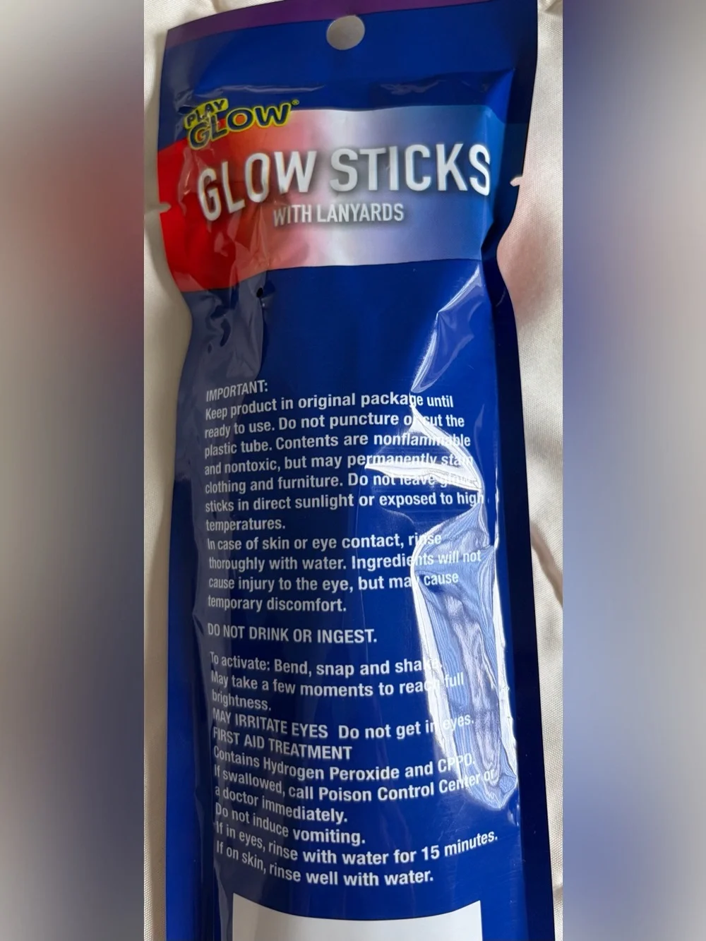 LED Party Tube Lights - Red, White & Blue - Unbranded